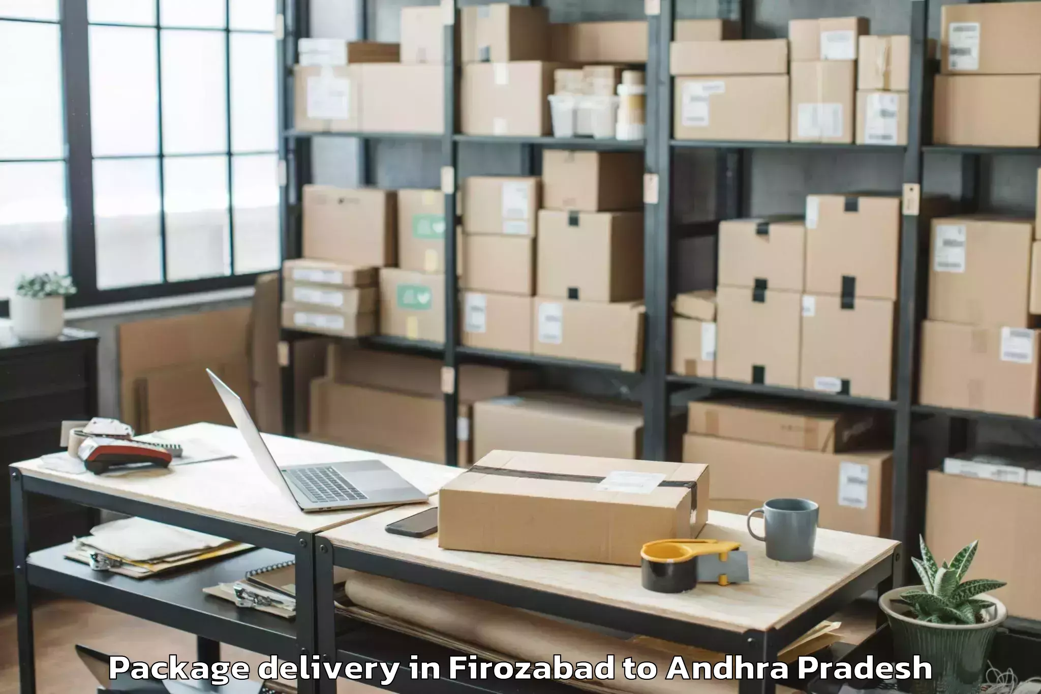 Hassle-Free Firozabad to Pamuru Package Delivery